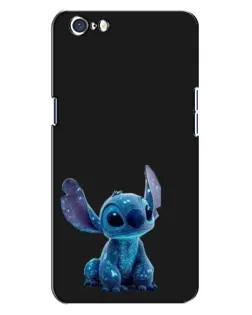 Чехол для OPPO A71 с картинкой «Стич на черном»