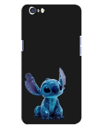 Чехол для OPPO A71 с картинкой «Стич на черном»