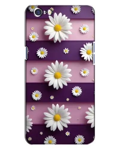 Чохол для OPPO A71 з картинкою «Ромашки на фіолетовому»