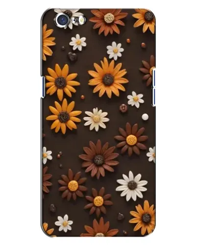 Чохол для OPPO A71 з картинкою «Візерунок з маленьких соняшників»