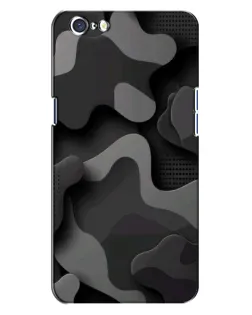Чехол для OPPO A71 с картинкой «Темный абстрактный камуфляж»
