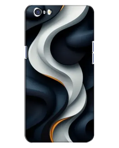 Чохол для OPPO A71 з картинкою «Об'ємні чорно-білі стрічки» Чохол для OPPO A71 з картинкою «Об'ємні чорно-білі стрічки»