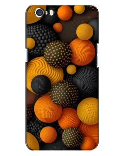 Чохол для OPPO A71 з картинкою «Об'ємні помаранчеві сфери»