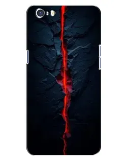 Чохол для OPPO A71 з картинкою «Червона лавова тріщина»