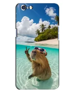 Чохол для OPPO A71 з картинкою «Капібара на морі»