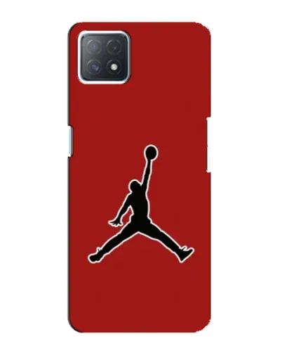 Чехол для OPPO A72 (5G) с картинкой «Jordan Red Back»