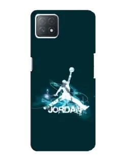 Чехол для OPPO A72 (5G) с картинкой «Jordan Blue Fire»
