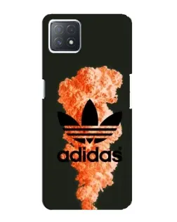 Чехол для OPPO A72 (5G) с картинкой «Оранжевый дым Adidas»