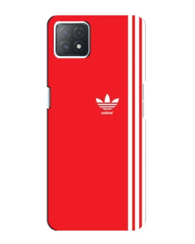 Чехол для OPPO A72 (5G) с картинкой «Красный минимализм Adidas»