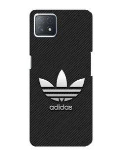 Чехол для OPPO A72 (5G) с картинкой «Adidas Карбоновая текстура»