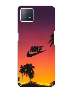Чехол для OPPO A72 (5G) с картинкой «Nike на закате солнца»