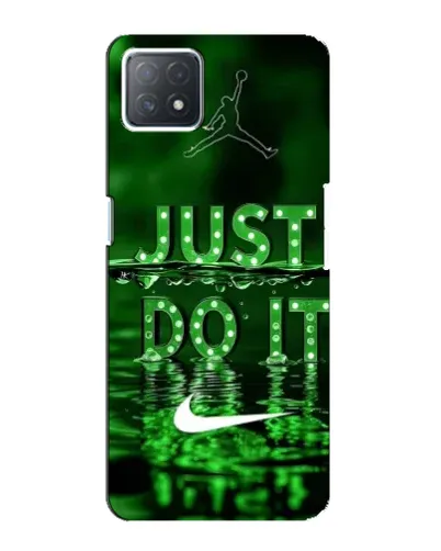 Чехол для OPPO A72 (5G) с картинкой «Зеленый неоновый Nike»