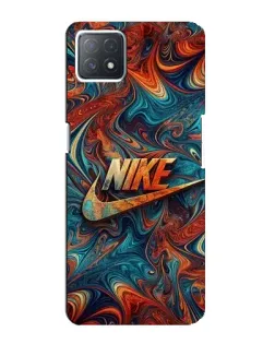 Чехол для OPPO A72 (5G) с картинкой «Nike в абстракции»