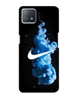 Чехол для OPPO A72 (5G) с картинкой «Nike и синий дым»