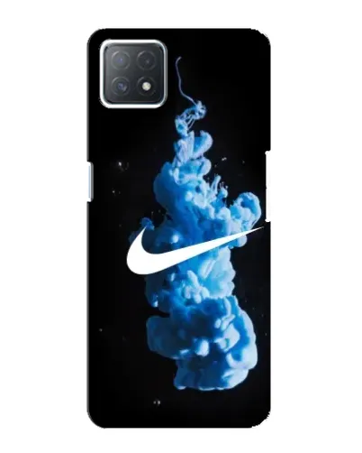 Чехол для OPPO A72 (5G) с картинкой «Nike и синий дым»