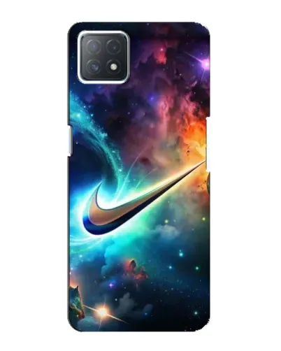 Чехол для OPPO A72 (5G) с картинкой «Космический Nike Swoosh»