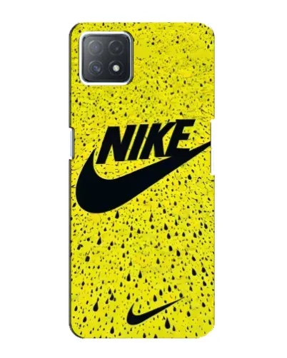 Чехол для OPPO A72 (5G) с картинкой «Желтый текстурный Nike»