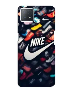 Чехол для OPPO A72 (5G) с картинкой «Коллекция кроссовок Nike»
