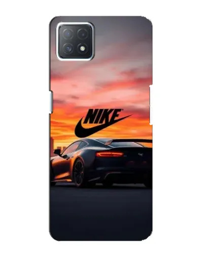 Чехол для OPPO A72 (5G) с картинкой «Nike и суперкар»