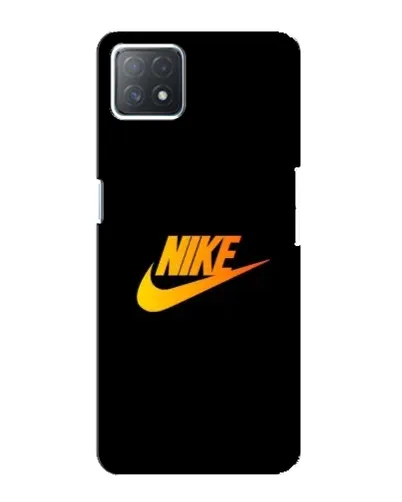 Чехол для OPPO A72 (5G) с картинкой «Золотой логотип Nike»