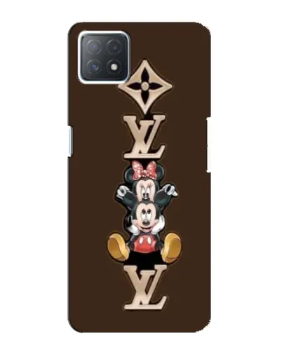 Чехол для OPPO A72 (5G) с картинкой «LV и Микки Маус»