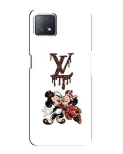 Чехол для OPPO A72 (5G) с картинкой «LV и Микки Маус»