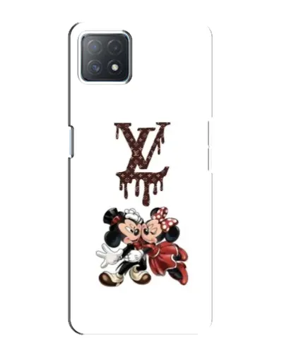 Чехол для OPPO A72 (5G) с картинкой «LV и Микки Маус»