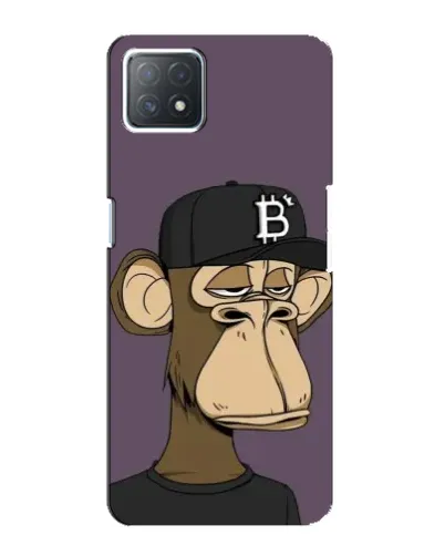 Чехол для OPPO A72 (5G) с картинкой «Bored Ape в кепке»