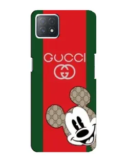 Чехол для OPPO A72 (5G) с картинкой «Gucci — полосы и Микки»