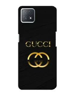 Чехол для OPPO A72 (5G) с картинкой «Золотой логотип Gucci»