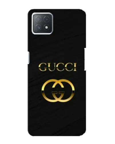 Чехол для OPPO A72 (5G) с картинкой «Золотой логотип Gucci»