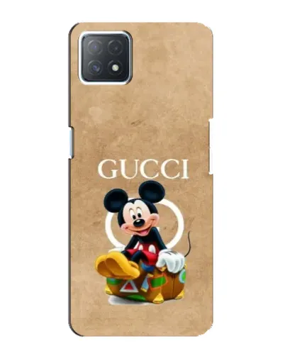 Чехол для OPPO A72 (5G) с картинкой «Микки Маус Gucci — крафт»