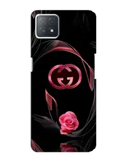 Чехол для OPPO A72 (5G) с картинкой «Gucci — неоновая роза»
