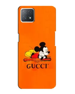 Чехол для OPPO A72 (5G) с картинкой «Микки Маус Gucci — оранж»