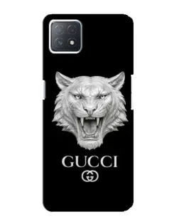 Чехол для OPPO A72 (5G) с картинкой «Gucci — серебряный лев»