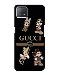 Чехол для OPPO A72 (5G) с картинкой «Gucci — герои Disney и монограмма»