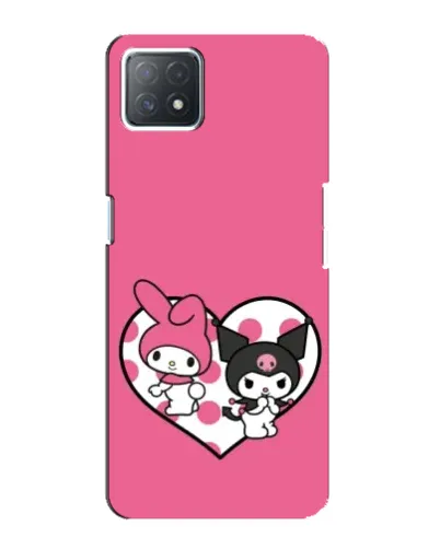 Чехол для OPPO A72 (5G) с картинкой «Kuromi и My Melody»