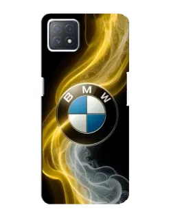 Чехол для OPPO A72 (5G) с картинкой «Золотистый дым BMW»