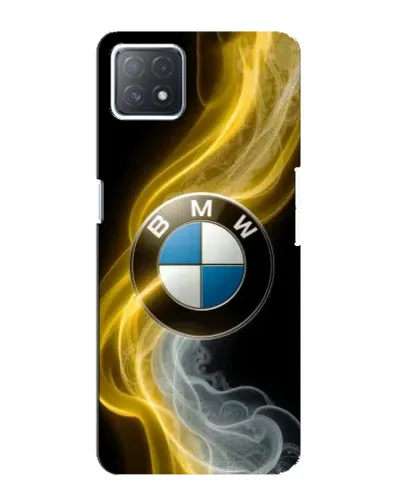 Чехол для OPPO A72 (5G) с картинкой «Золотистый дым BMW»
