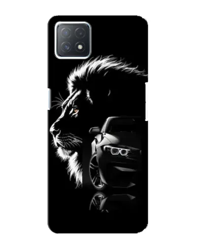 Чехол для OPPO A72 (5G) с картинкой «BMW и лев»