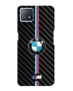Чехол для OPPO A72 (5G) с картинкой «Эмблема BMW и карбон»