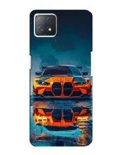 Чехол для OPPO A72 (5G) с картинкой «BMW — золотая эмблема»