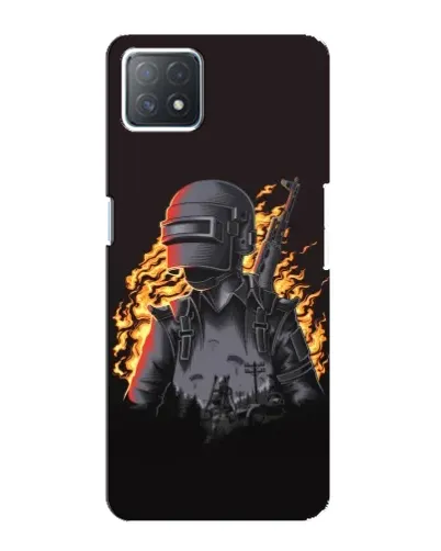 Чехол для OPPO A72 (5G) с картинкой «PUBG — огненный силуэт» Чехол для OPPO A72 (5G) с картинкой «PUBG — огненный силуэт»