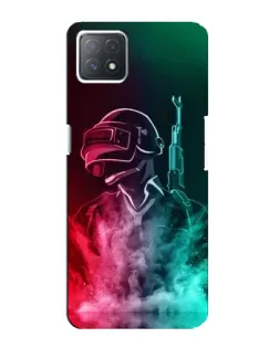 Чехол для OPPO A72 (5G) с картинкой «PUBG — огненный воин»