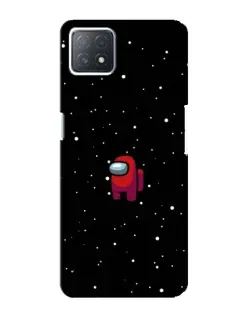 Чехол для OPPO A72 (5G) с картинкой «Красный Among Us»