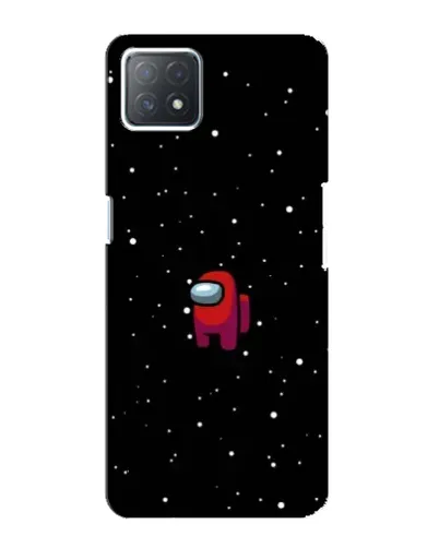 Чехол для OPPO A72 (5G) с картинкой «Красный Among Us»