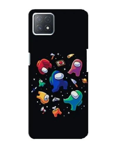 Чехол для OPPO A72 (5G) с картинкой «Among Us космос»