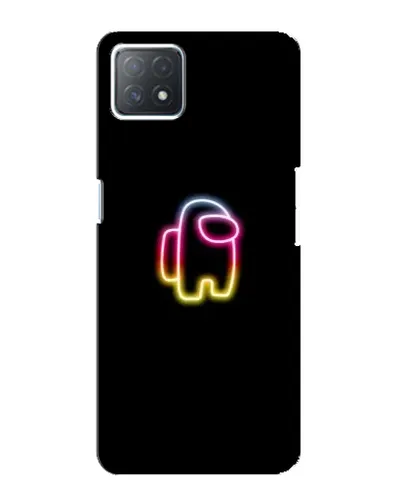 Чехол для OPPO A72 (5G) с картинкой «Among Us градиент»