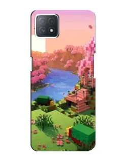 Чохол для OPPO A72 (5G) з картинкою «Рожеве дерево Minecraft»