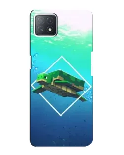 Чохол для OPPO A72 (5G) з картинкою «Черепаха Minecraft»